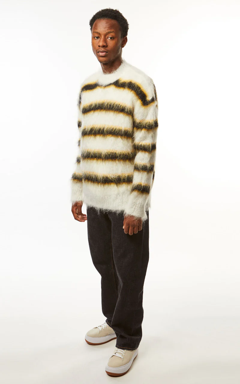 Marni Fuzzy Wuzzy Brushed Mohair Sweater Lilly White - Image 4
