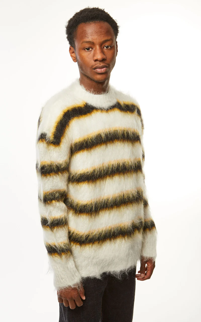 Marni Fuzzy Wuzzy Brushed Mohair Sweater Lilly White - Image 9