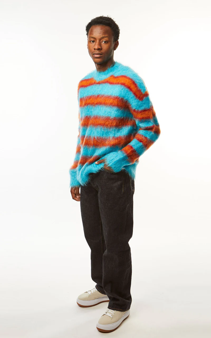 Marni Fuzzy Wuzzy Brushed Mohair Sweater Turquoise - Image 3