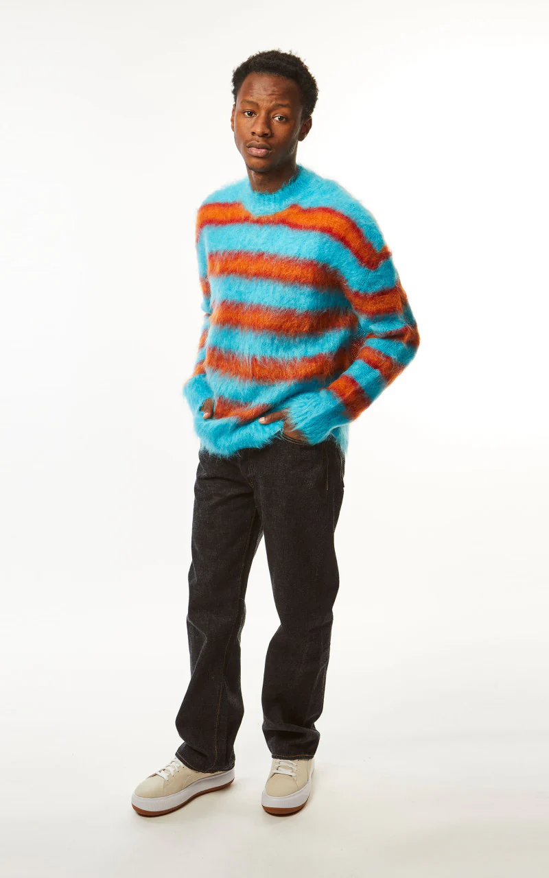 Marni Fuzzy Wuzzy Brushed Mohair Sweater Turquoise - Image 4