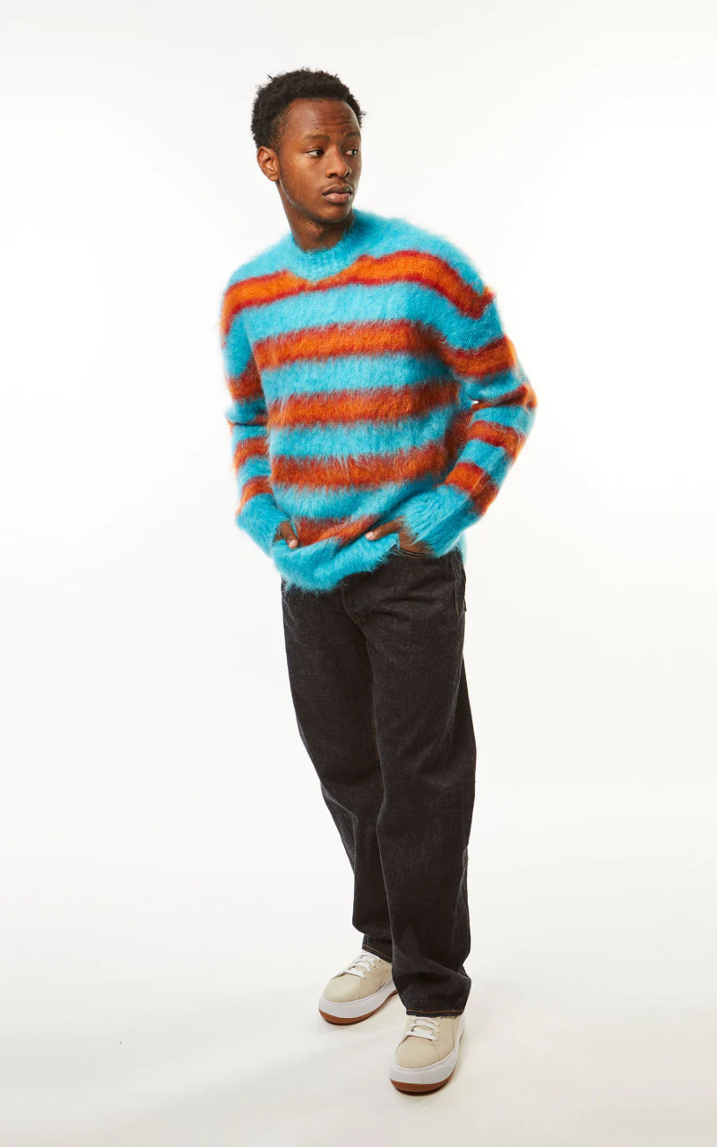 Marni Fuzzy Wuzzy Brushed Mohair Sweater Turquoise - Image 5
