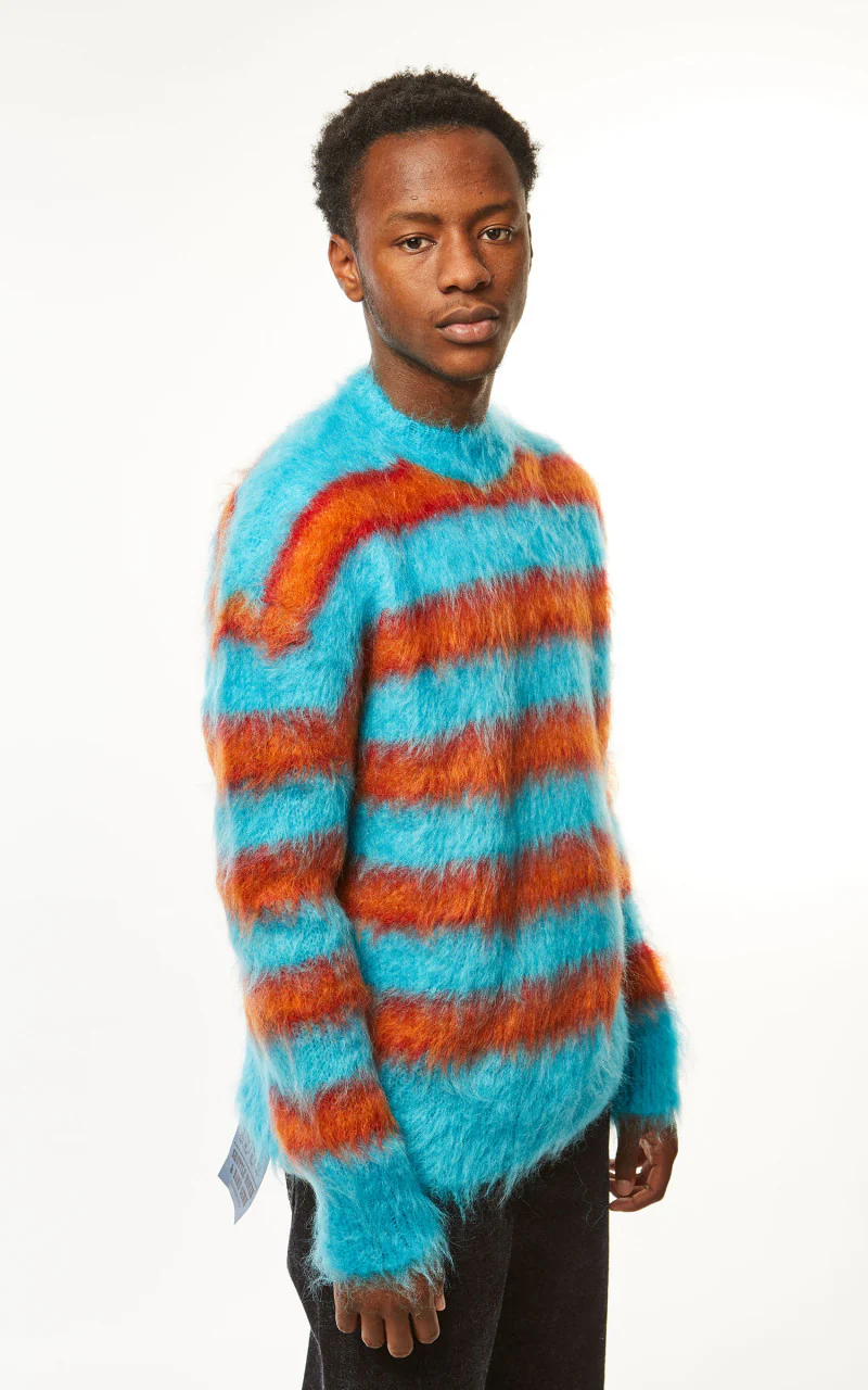 Marni Fuzzy Wuzzy Brushed Mohair Sweater Turquoise - Image 6