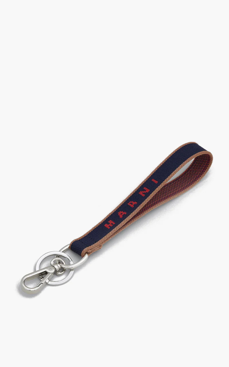 Marni Jacquard Keyring Blue - Image 3