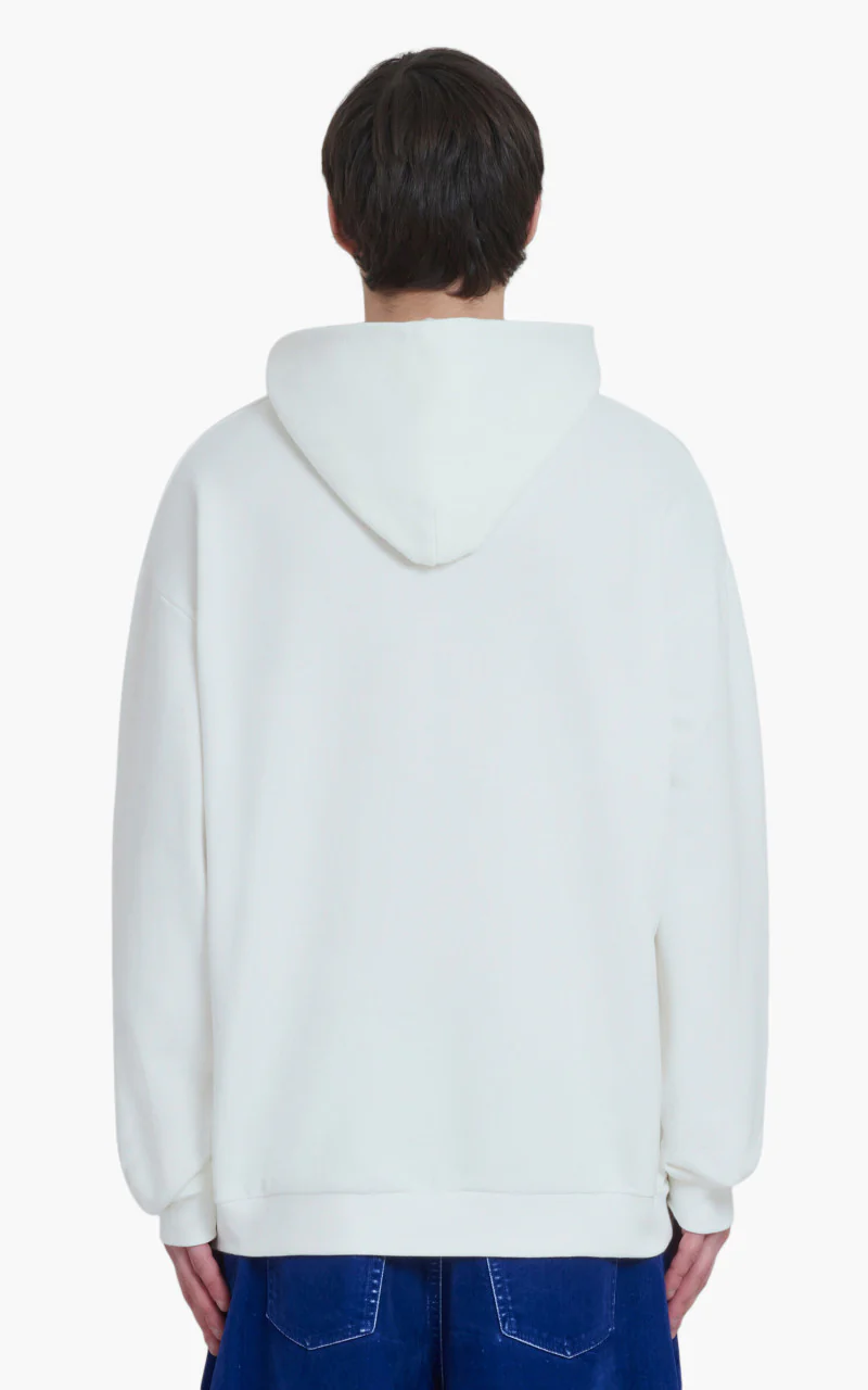 Marni Logo Print Hoodie White - Image 4
