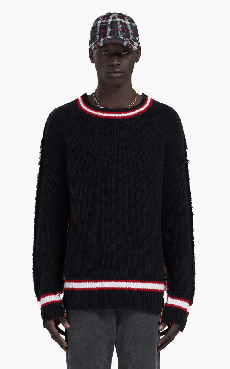 Marni Maglia Cirocollo Half College Knit Black - Image 4