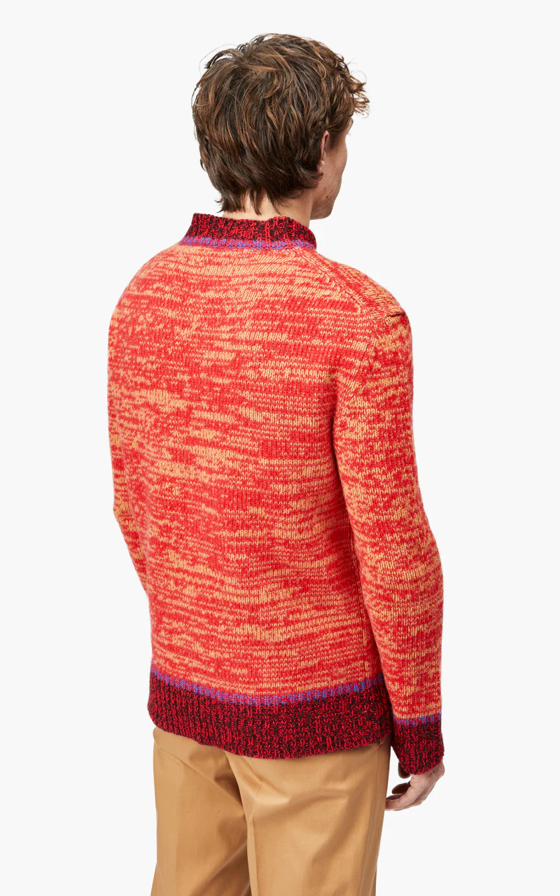 Marni Maglia Girocollo Mouline Wool Roundneck Sweater Lacquer - Image 5