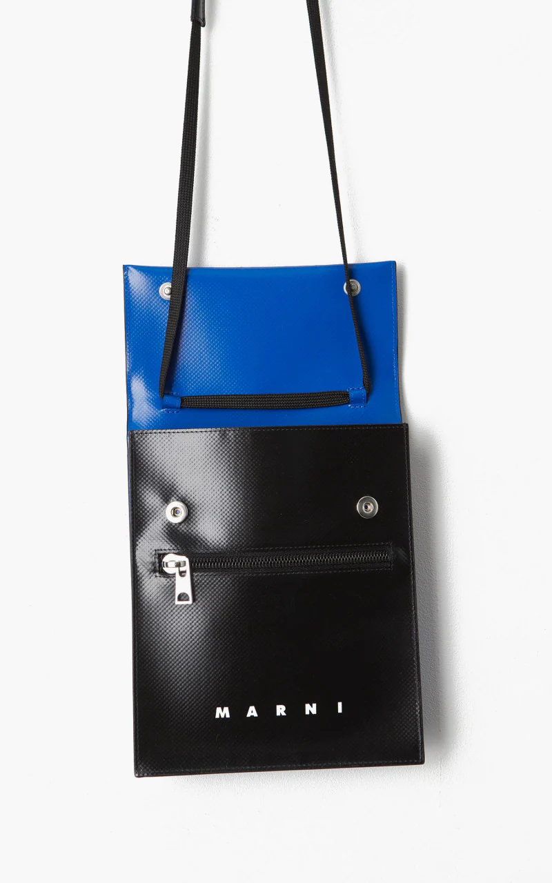 Marni Pouch On Strap Bag Royal/Black - Image 3
