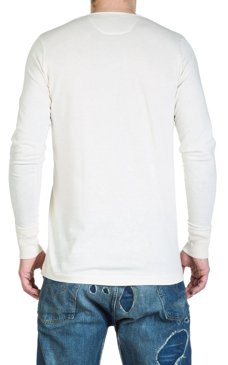 Merz b. Schwanen 102 Longsleeve Henley Nature - Image 4