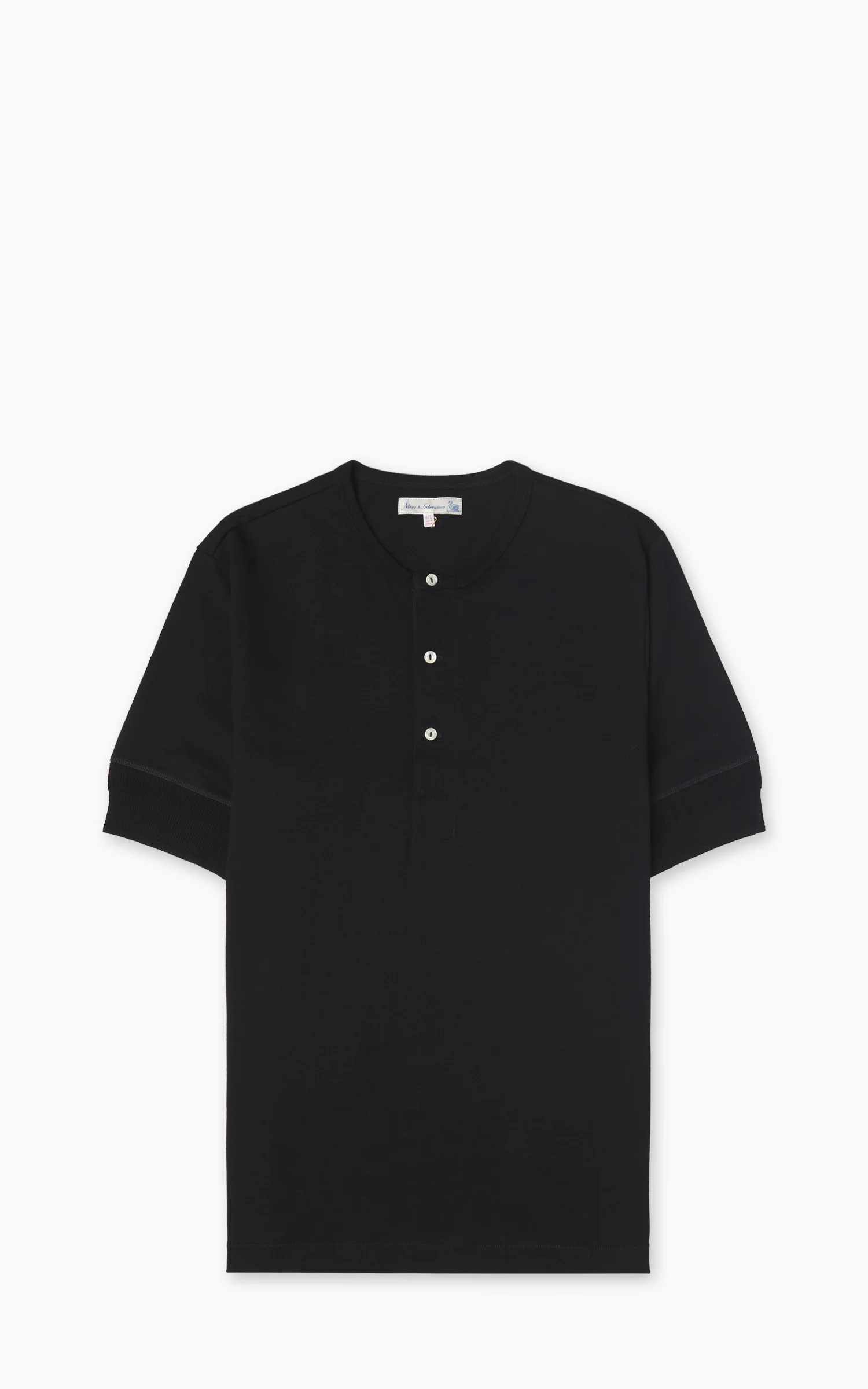 Merz b. Schwanen 103 Loopwheeled Henley Charcoal