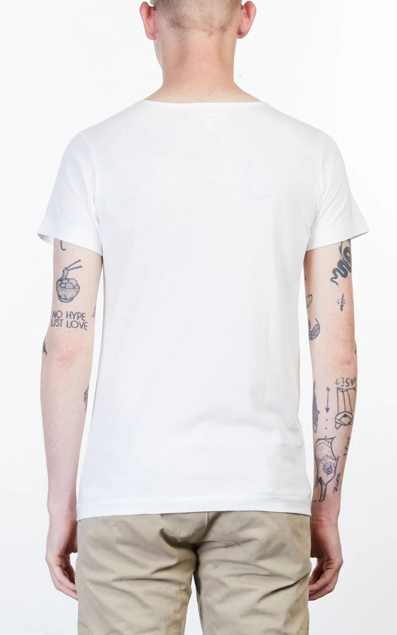 Merz b. Schwanen 114 Loopwheeled 1920s Tee White - Image 3