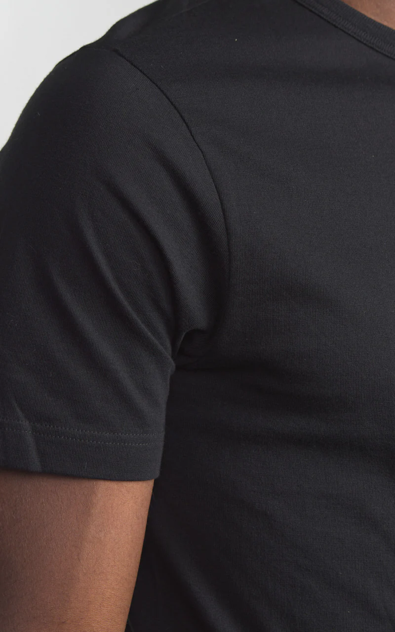 Merz b. Schwanen 1950s Loopwheeled Tee Black - Image 3