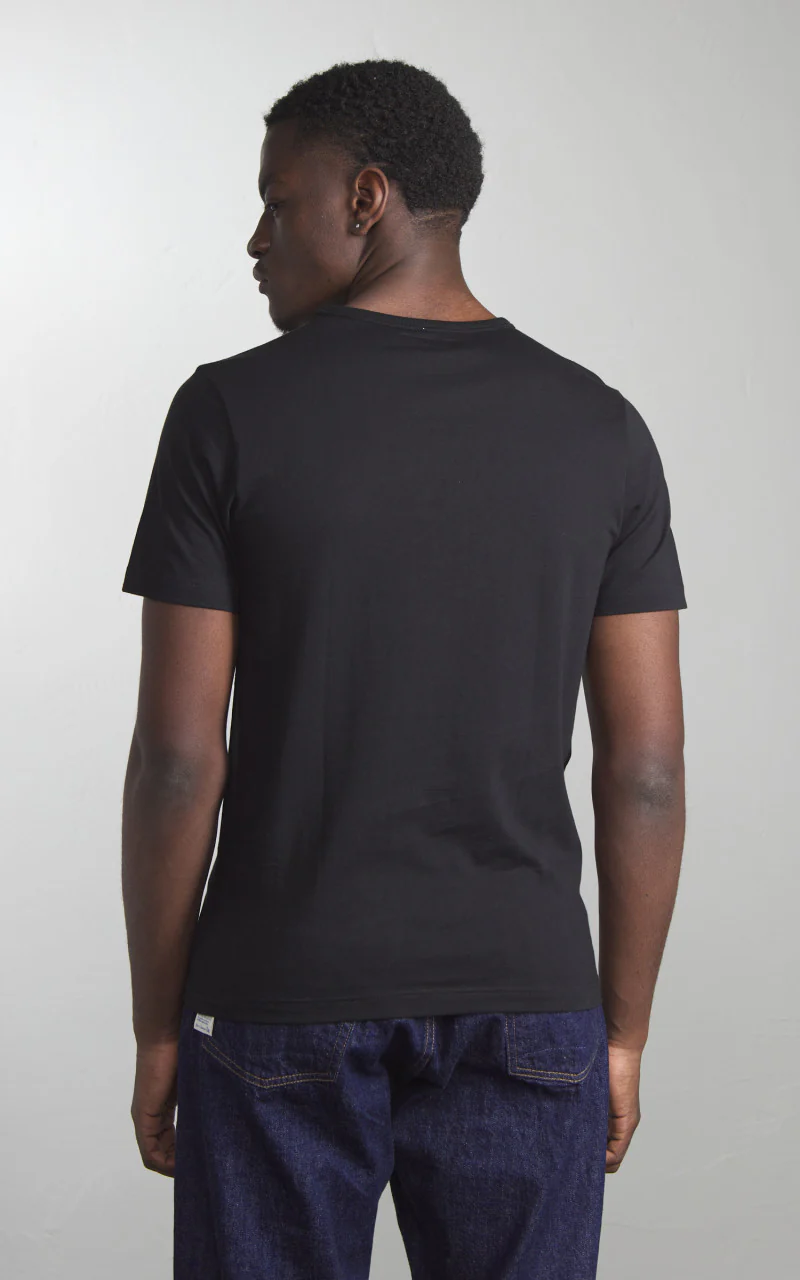 Merz b. Schwanen 1950s Loopwheeled Tee Black - Image 4
