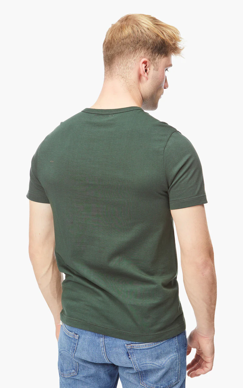 Merz b. Schwanen 1950s Crew Neck Tee Forest - Image 4