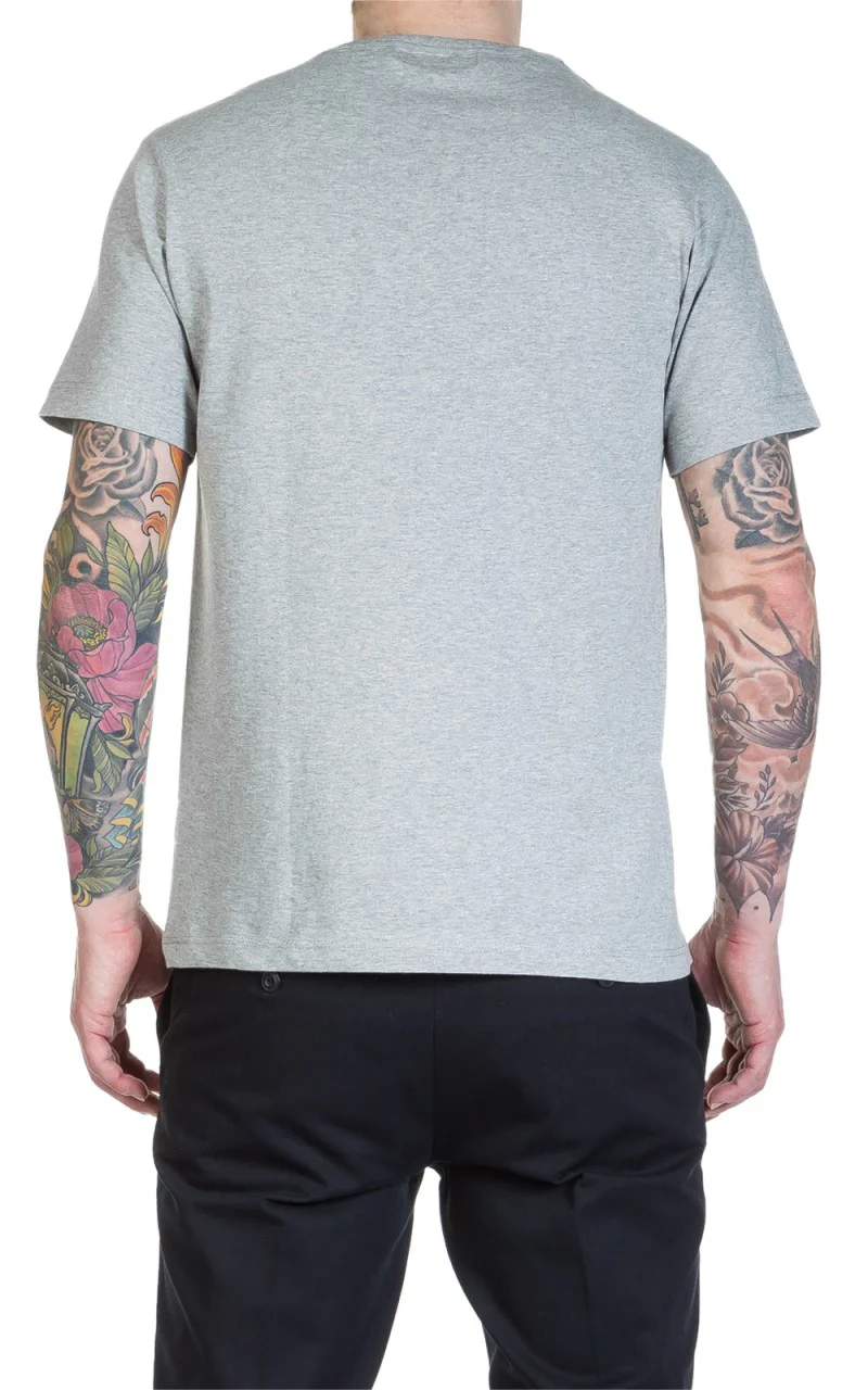Merz b. Schwanen 1950s Crew Neck Tee Greymelange - Image 4