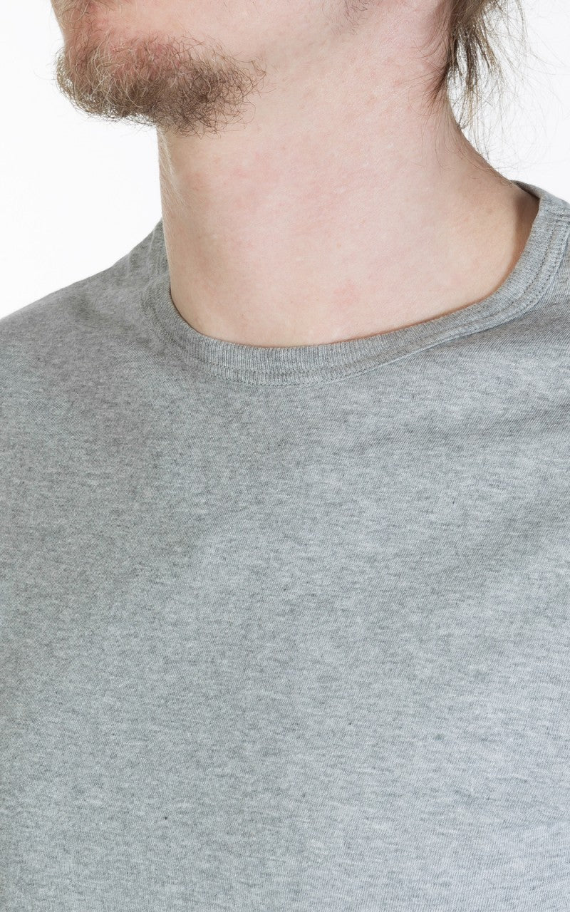 Merz b. Schwanen 1950s Crew Neck Tee Greymelange - Image 5