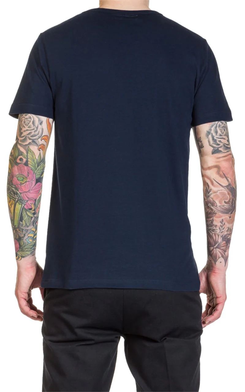 Merz b. Schwanen 1950s Loopwheeled Tee Ink Blue - Image 4