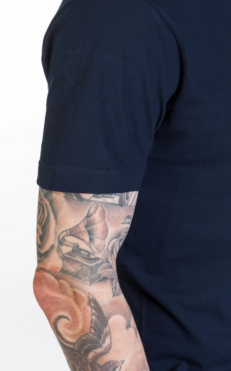Merz b. Schwanen 1950s Loopwheeled Tee Ink Blue - Image 6