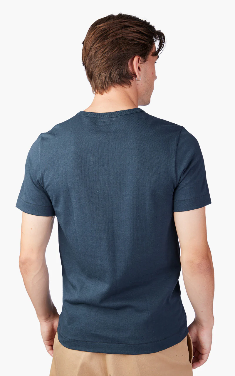 Merz b. Schwanen 1950s Crew Neck Tee Mineral Blue - Image 6