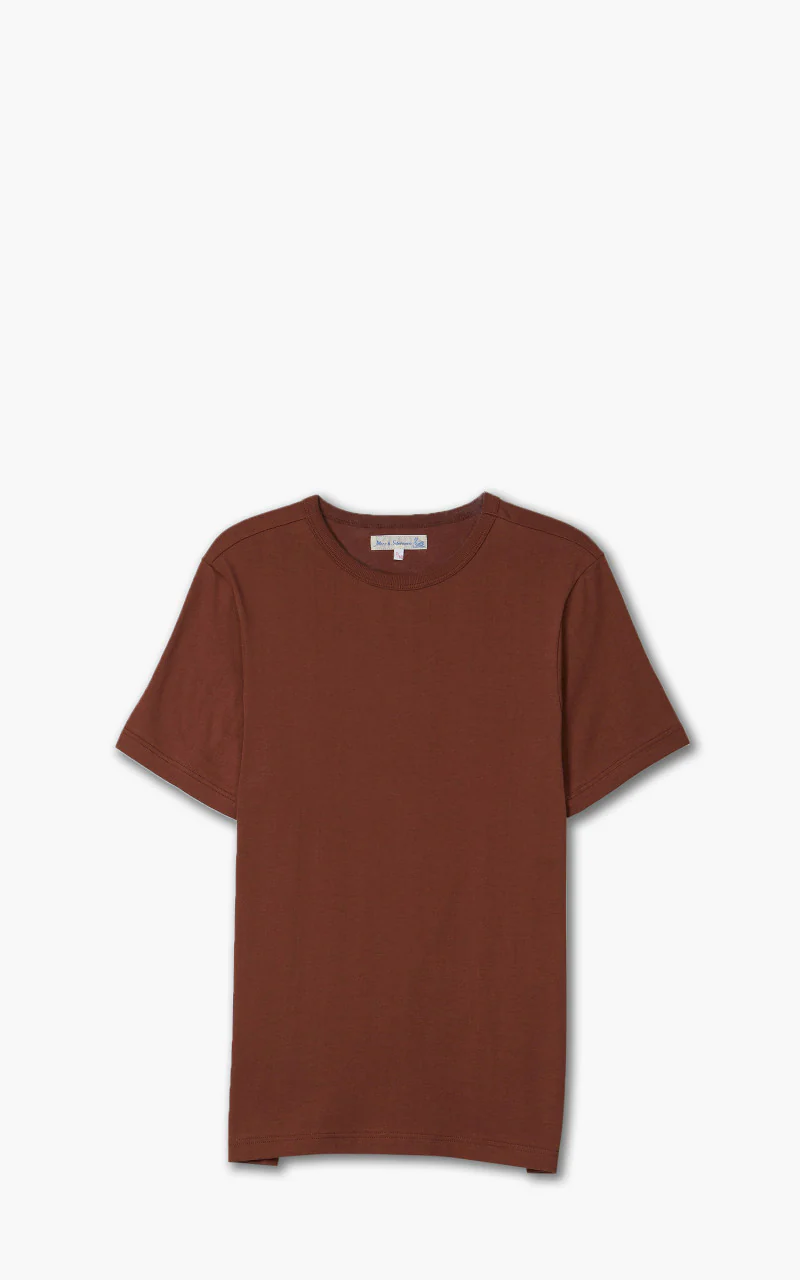 Merz b. Schwanen 1950s Crew Neck Tee Tan