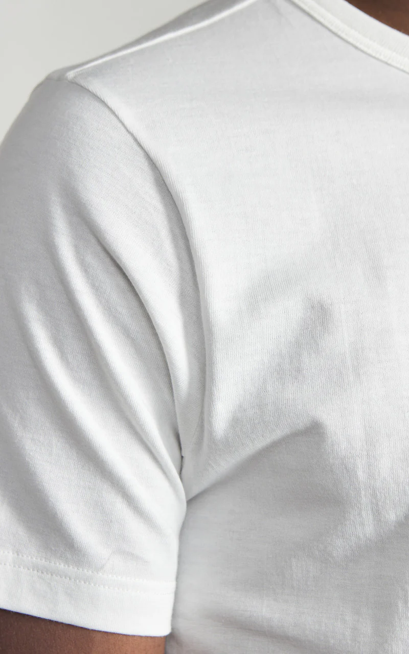 Merz b. Schwanen 1950s Loopwheeled Tee White - Image 3