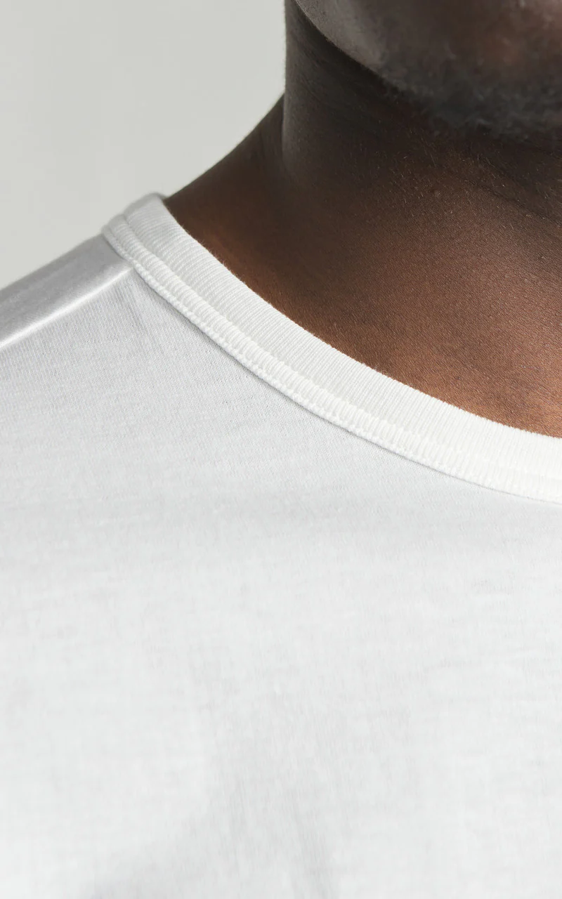 Merz b. Schwanen 1950s Loopwheeled Tee White - Image 4