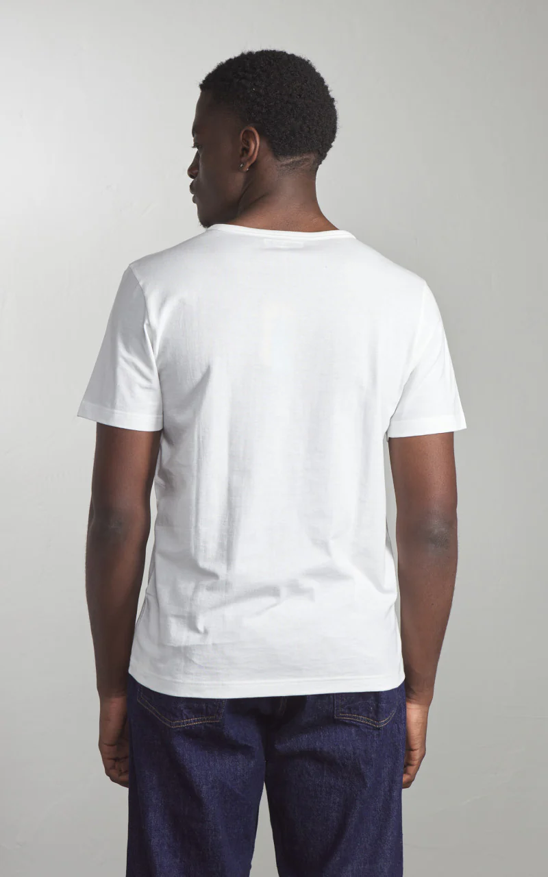 Merz b. Schwanen 1950s Loopwheeled Tee White - Image 5