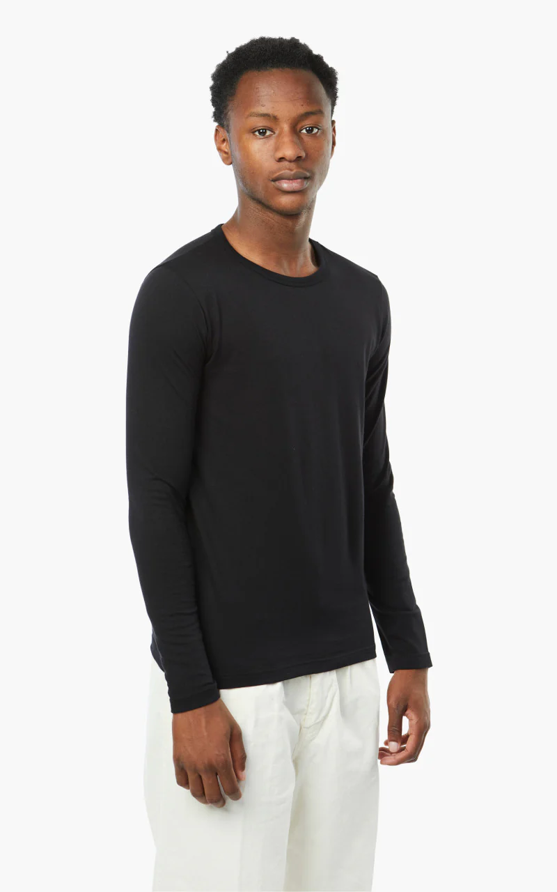 Merz b. Schwanen 1950sLS Tee Deep Black - Image 3