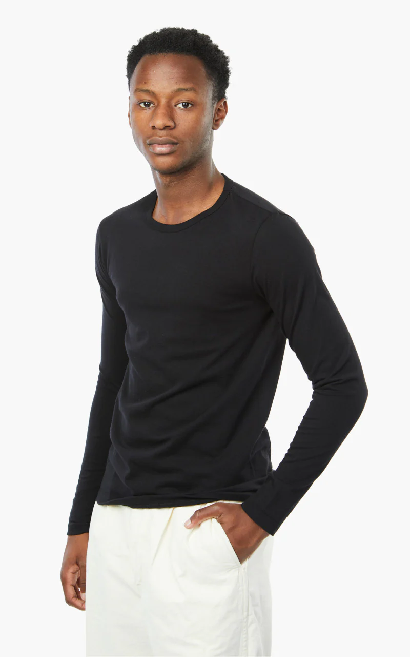 Merz b. Schwanen 1950sLS Tee Deep Black - Image 5