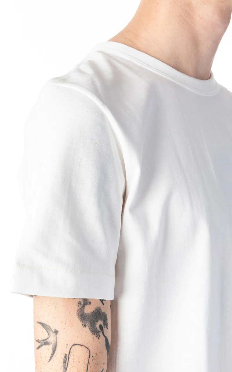 Merz b. Schwanen 214 Crew Neck Tee White - Image 5