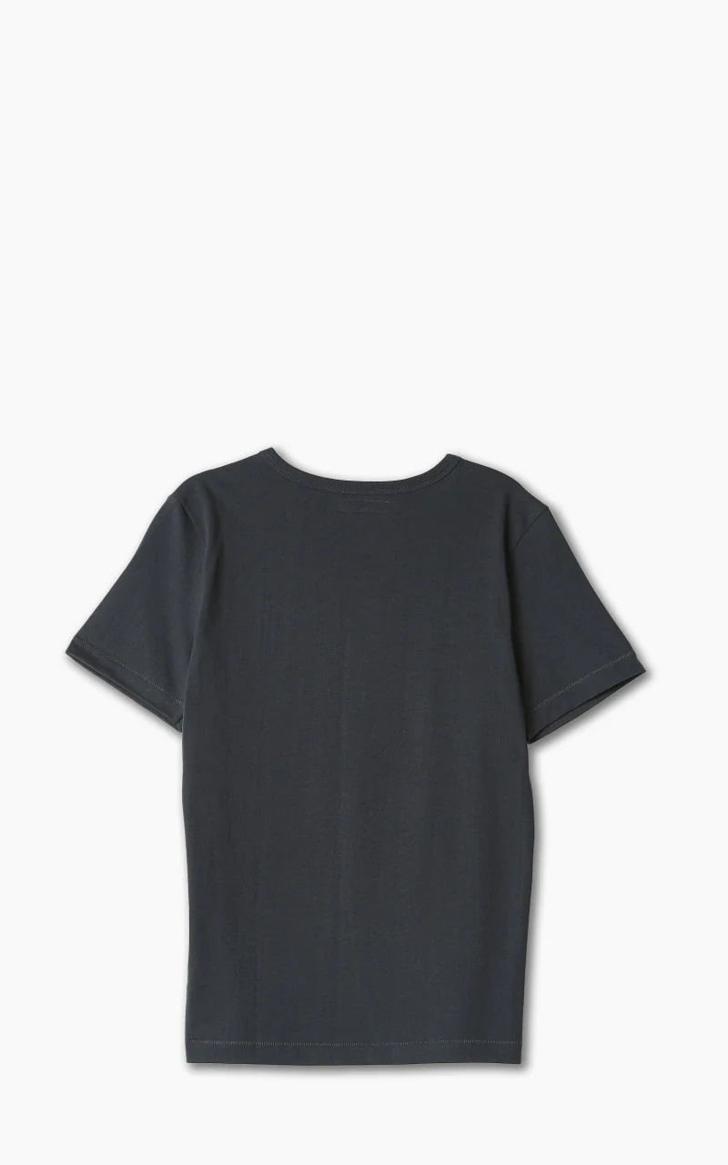 Merz b. Schwanen 215 Heavyweight Crew Neck Tee Charcoal - Image 3