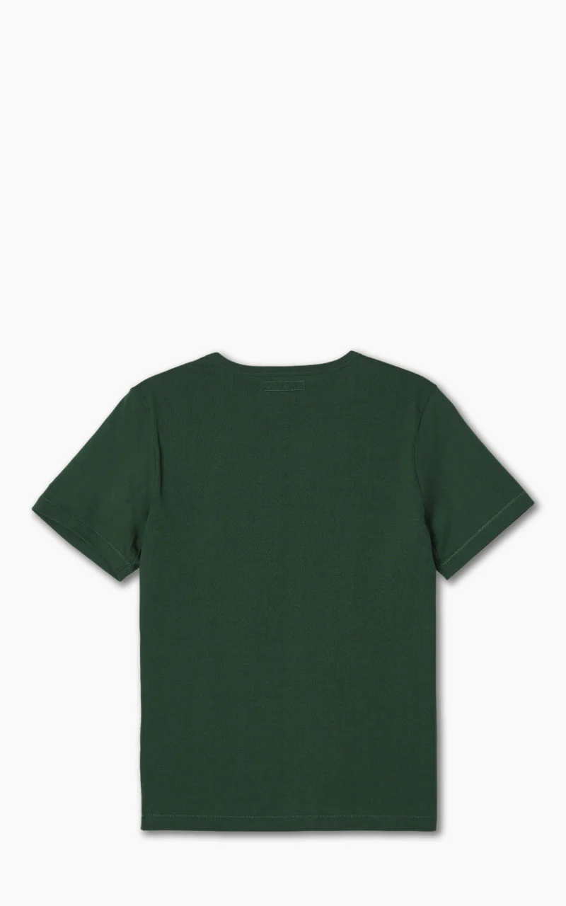 Merz b. Schwanen 215 Heavyweight Crew Neck Tee Classic Green - Image 3
