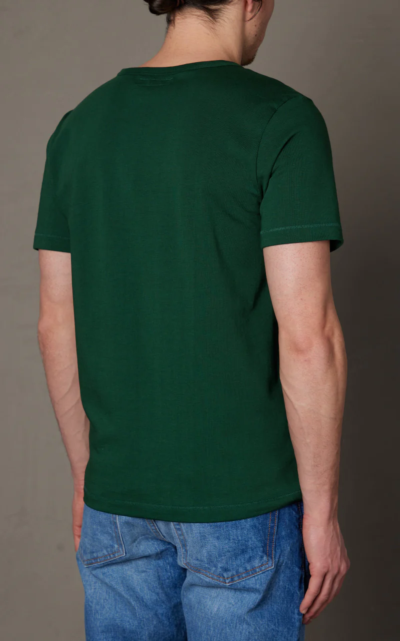 Merz b. Schwanen 215 Heavyweight Crew Neck Tee Classic Green - Image 6