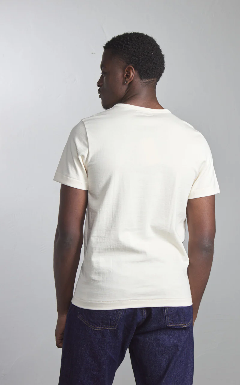 Merz b. Schwanen 215 Heavyweight Crew Neck Tee Nature - Image 3