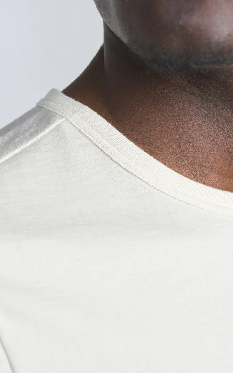 Merz b. Schwanen 215 Heavyweight Crew Neck Tee Nature - Image 5