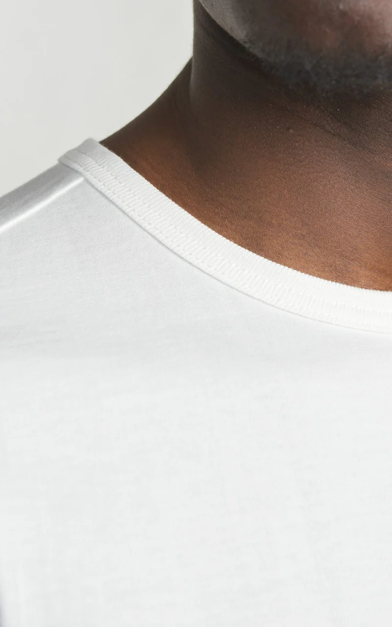 Merz b. Schwanen 215 Heavyweight Crew Neck Tee White - Image 4