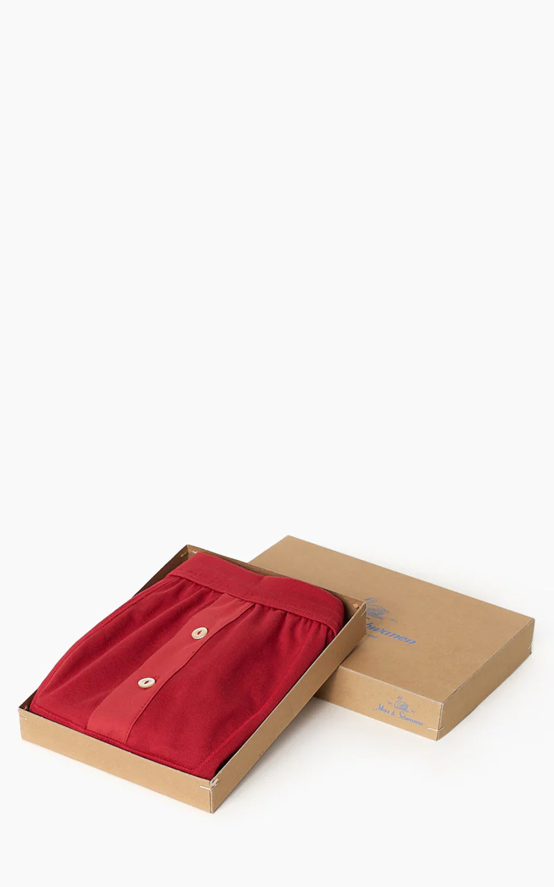 Merz b. Schwanen 255 Button Facing Underpants Red - Image 2