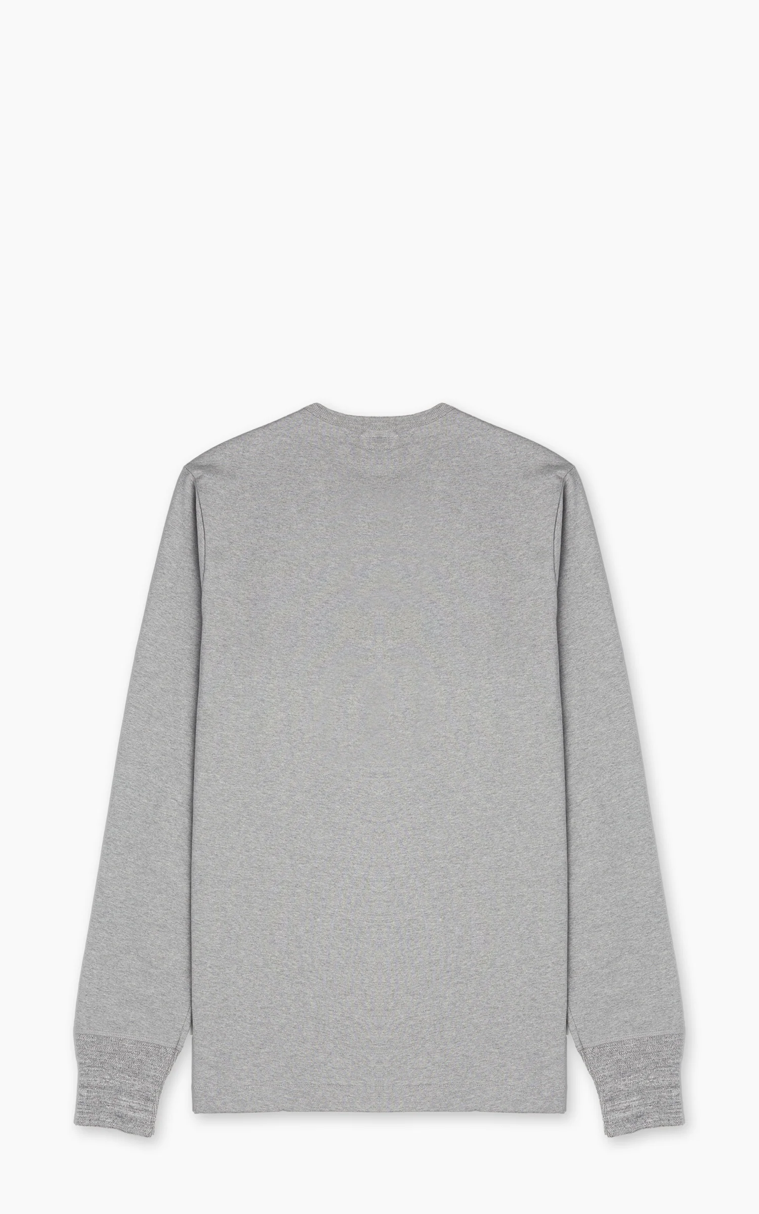 Merz b. Schwanen 2M06 Vintage Machine Refined Longsleeve Grey Melange - Image 3
