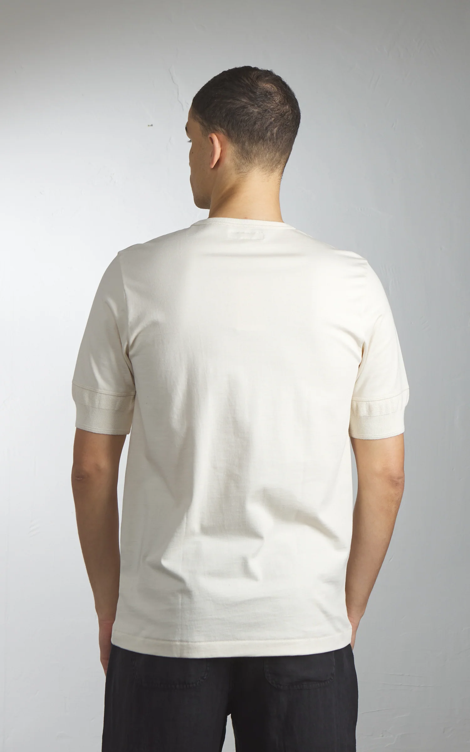Merz b. Schwanen 2M07 Vintage Machine Refined Short Sleeve Nature - Image 6