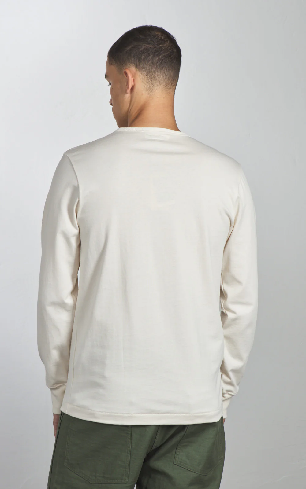 Merz b. Schwanen 2M15LS Vintage Machine Refined Longsleeve Nature - Image 6
