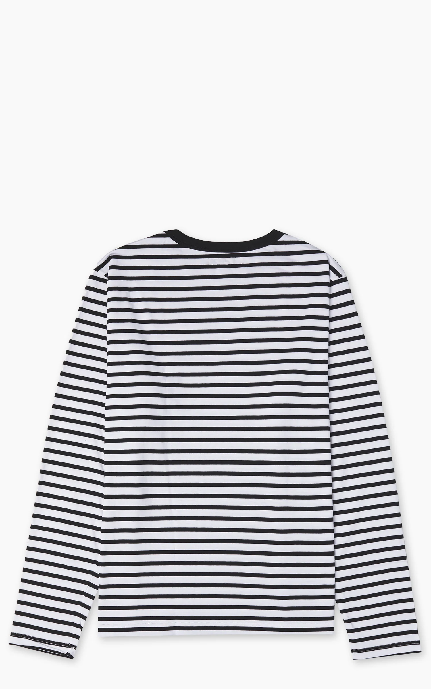 Merz b. Schwanen 2M18 Loopwheeled Longsleeve T-Shirt Black/White - Image 2