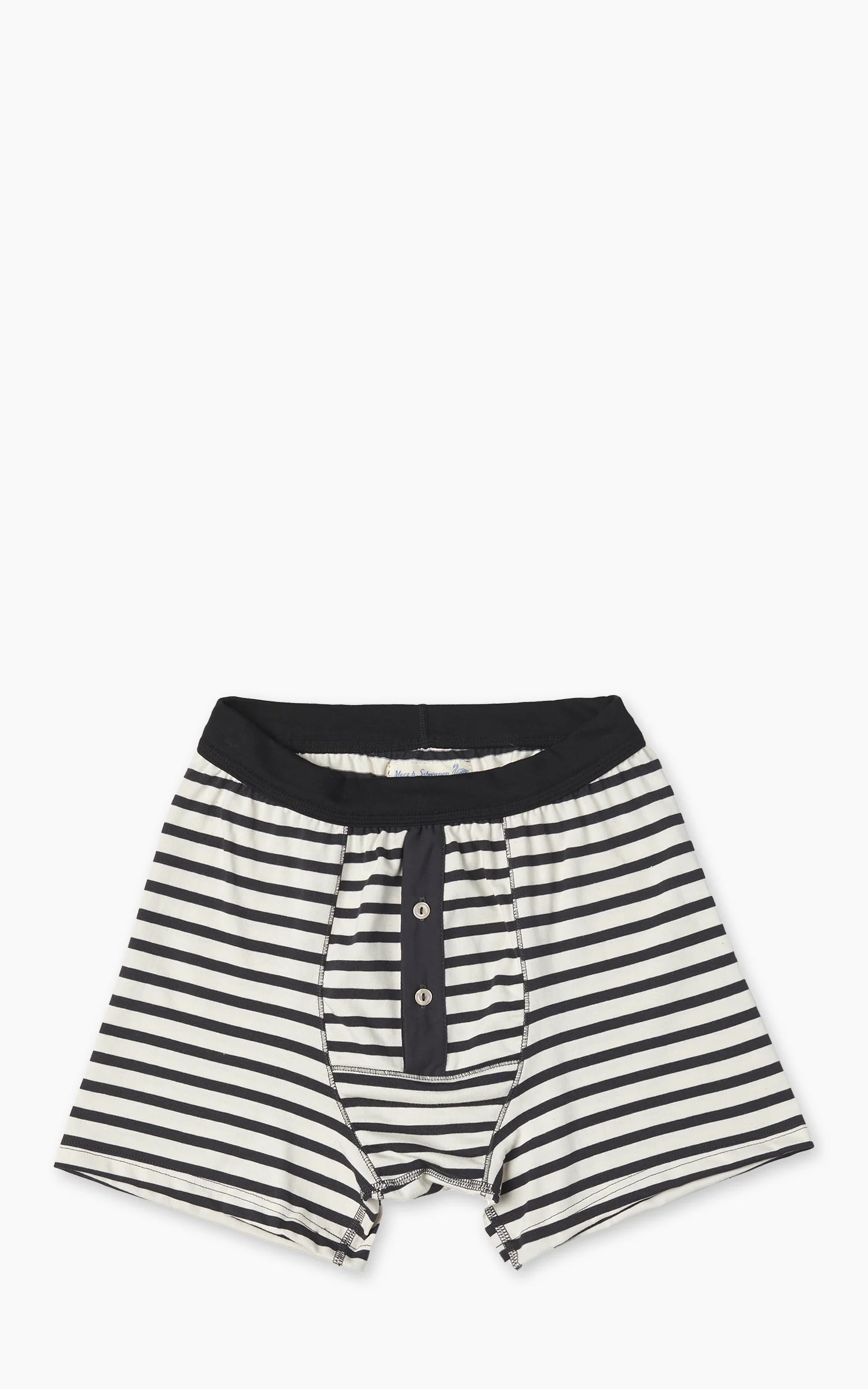 Merz b. Schwanen 2M55 Button Facing Underpants Charcoal/Nature