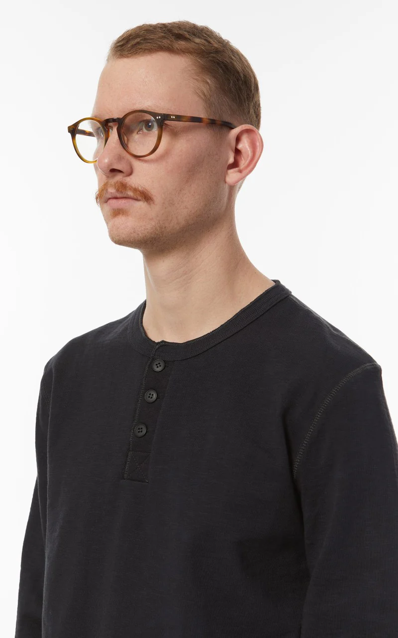 Merz b. Schwanen 2S04 Heavyweight Sweater Crew Charcoal - Image 8