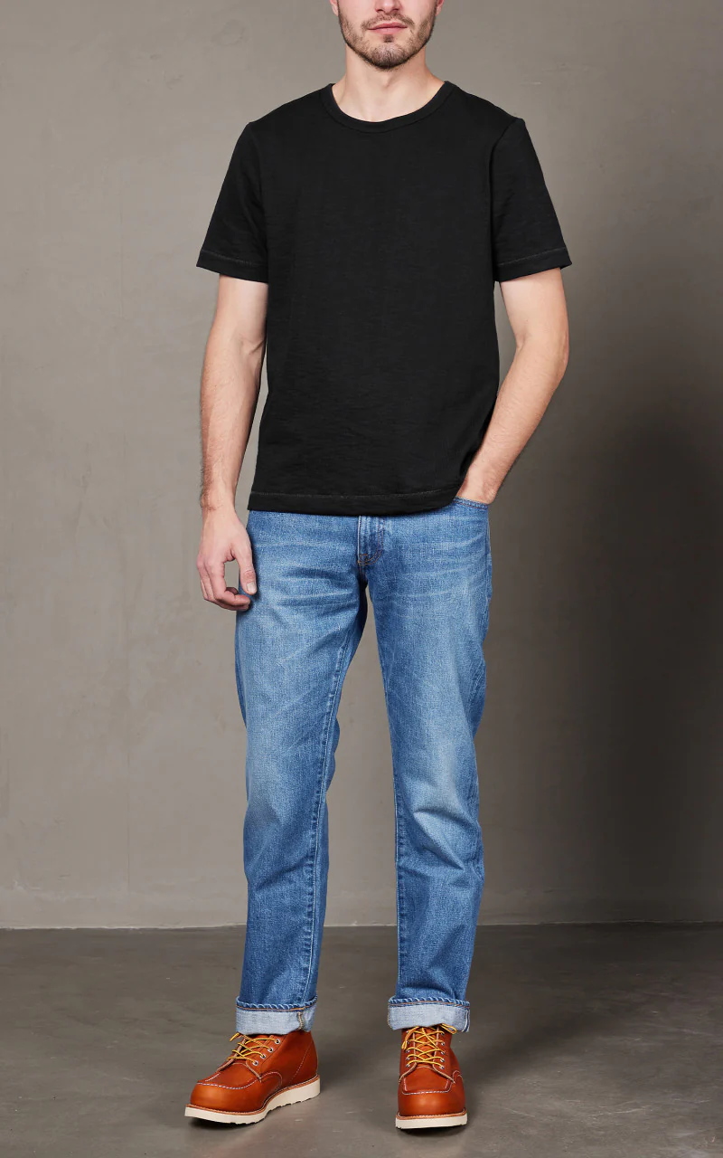 Merz b. Schwanen 2S14 Crew Neck Tee Charcoal - Image 2