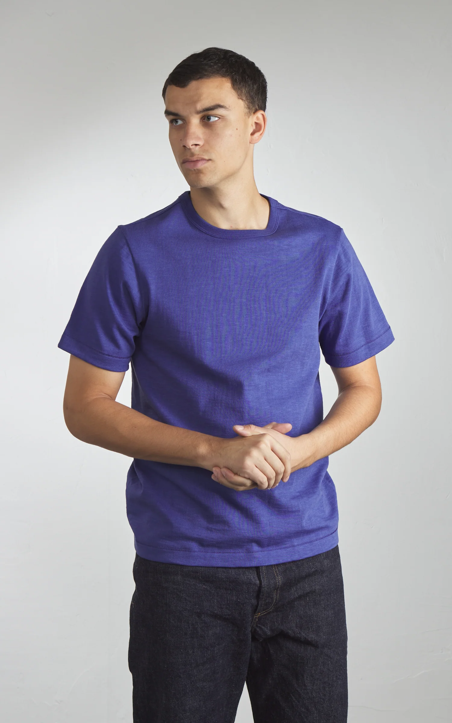 Merz b. Schwanen 2S14 Crew Neck Tee Pacific - Image 4