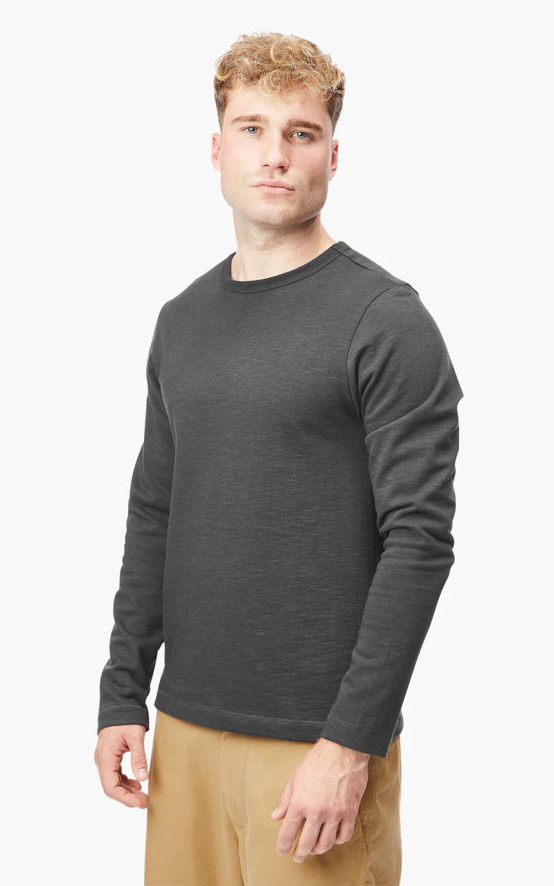 Merz b. Schwanen 2S18 Heavyweight Longsleeve Charcoal - Image 3