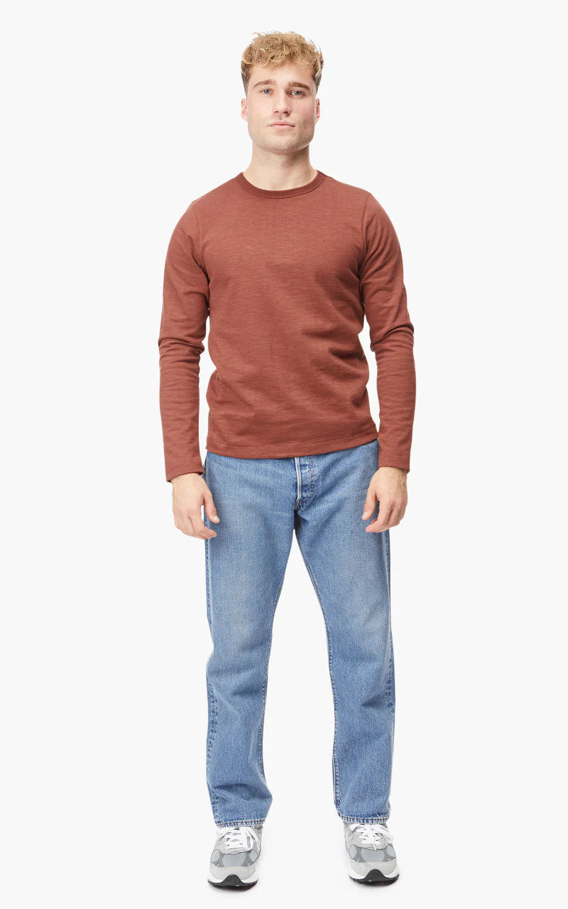 Merz b. Schwanen 2S18 Heavyweight Sweater Crew Tan - Image 2