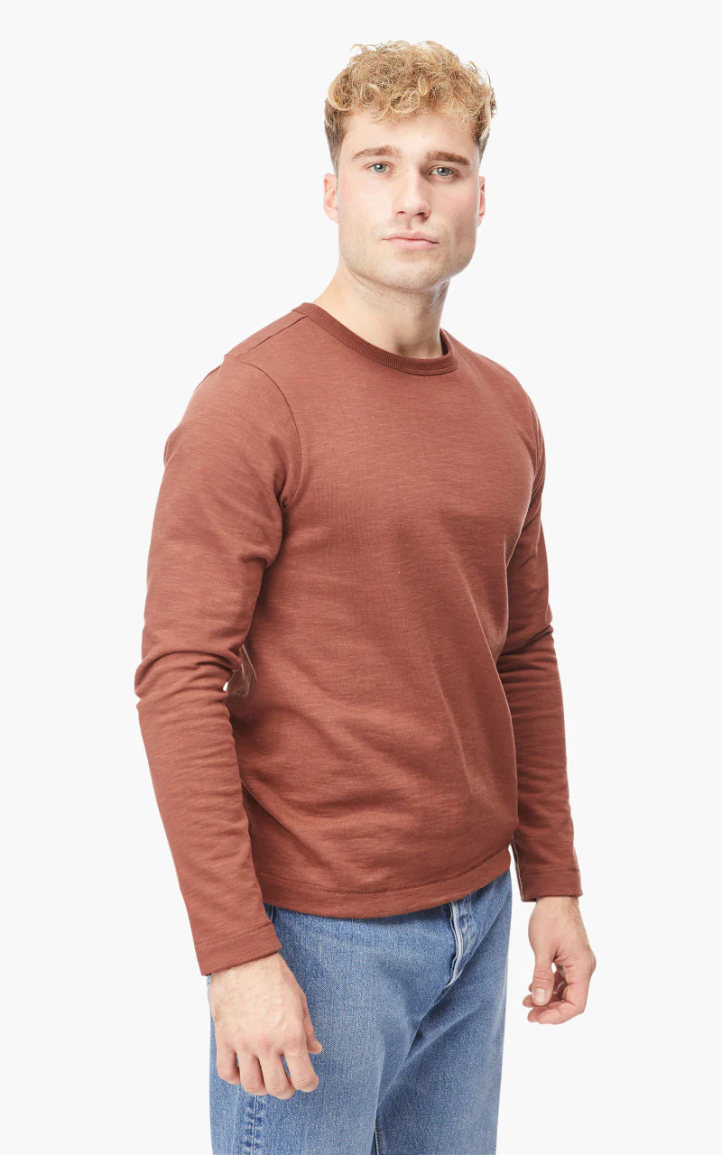 Merz b. Schwanen 2S18 Heavyweight Sweater Crew Tan - Image 3