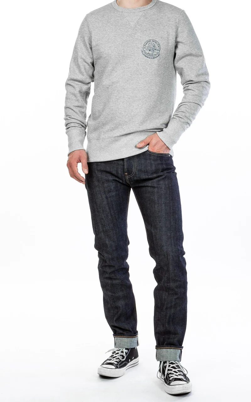 Merz b. Schwanen 344 Sweatshirt Eskimo Greymelange - Image 2