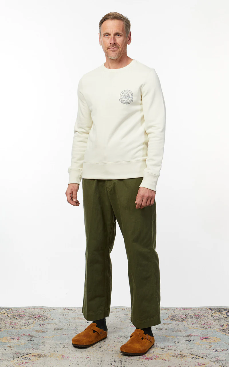 Merz b. Schwanen 344 Sweatshirt Eskimo Oat - Image 3