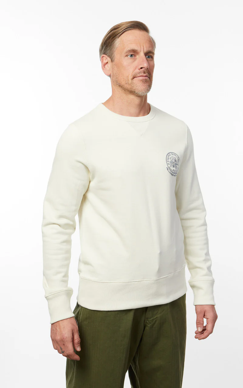 Merz b. Schwanen 344 Sweatshirt Eskimo Oat - Image 5